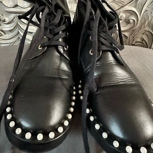Stuart Weitzman Pearl Combat Boots
